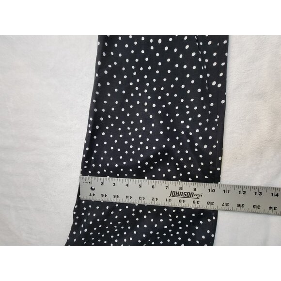 Vintage Joan Walters Women Black Polka Dot High Waist Pleated Dress Pants Size 6 - Picture 10 of 11